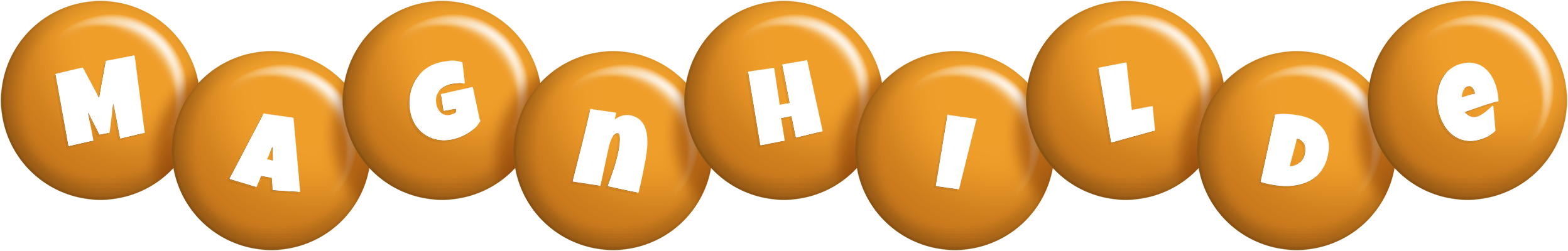 Magnhilde candy-orange logo