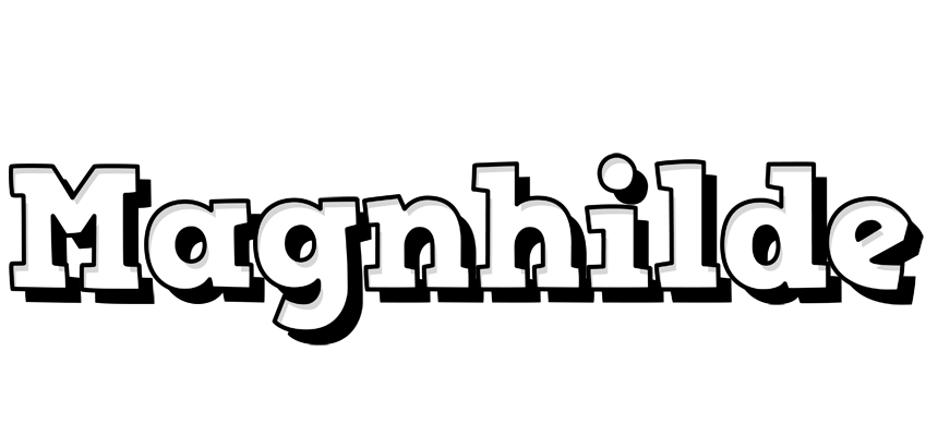 Magnhilde snowing logo