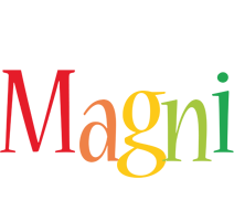 Magni birthday logo