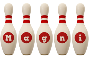 Magni bowling-pin logo