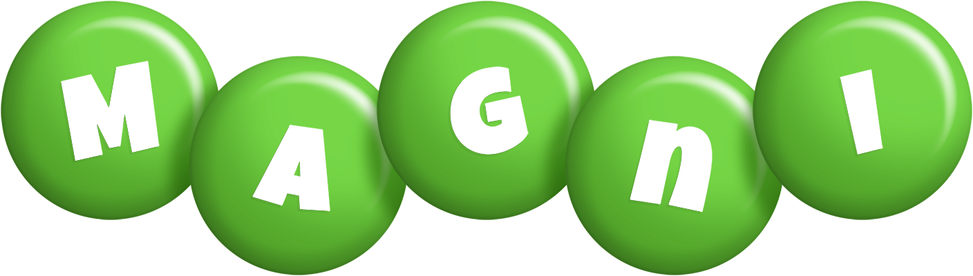 Magni candy-green logo