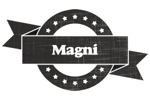 Magni grunge logo