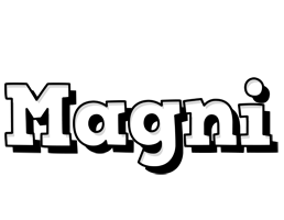 Magni snowing logo