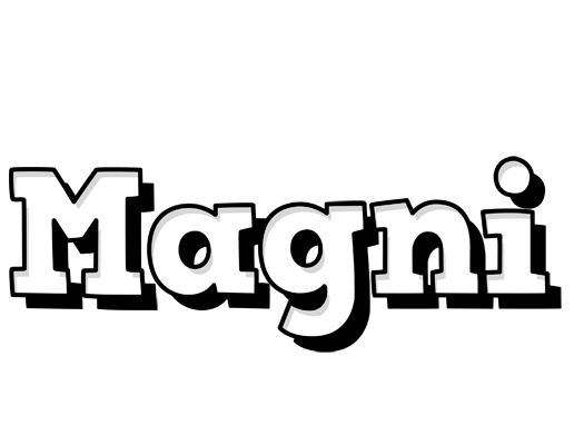 Magni snowing logo