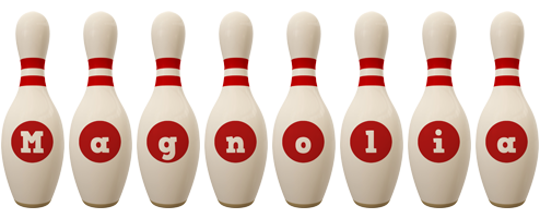 Magnolia bowling-pin logo