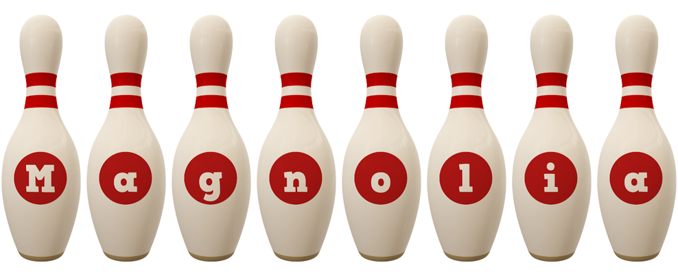Magnolia bowling-pin logo