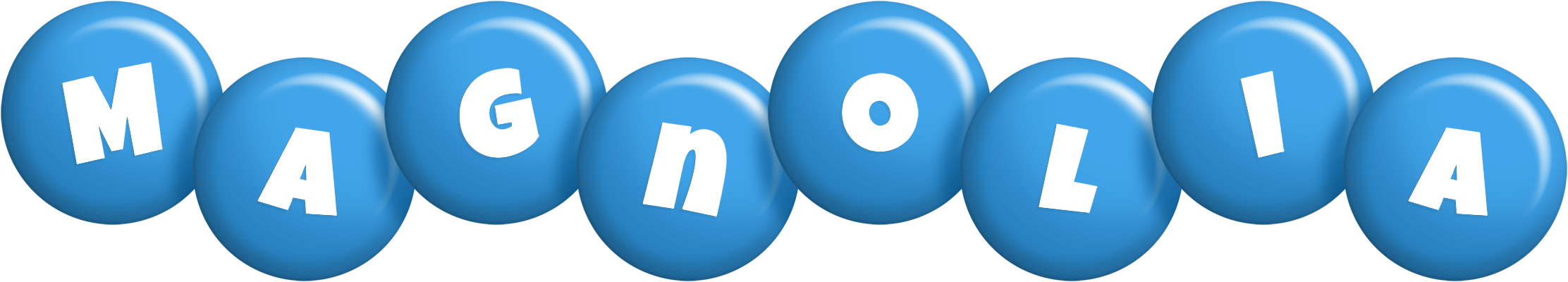 Magnolia candy-blue logo
