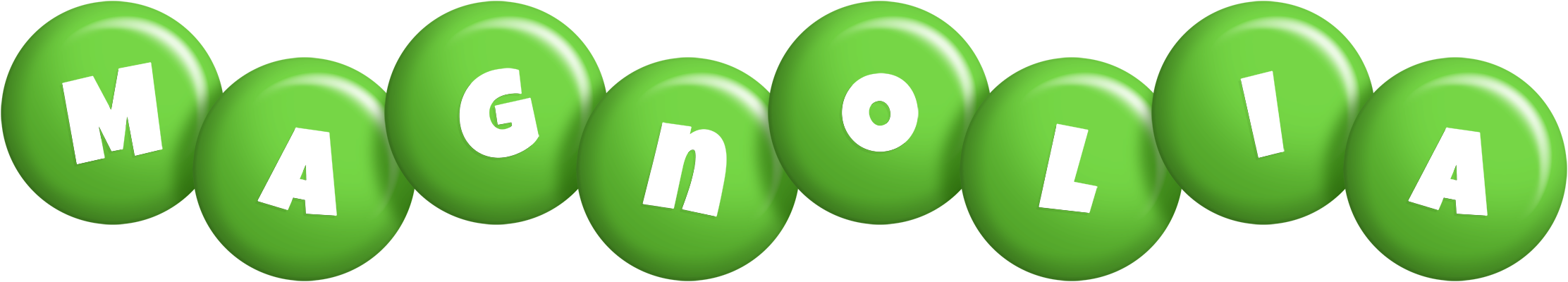 Magnolia candy-green logo