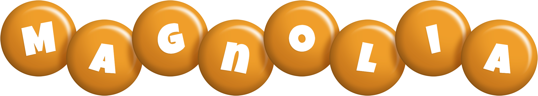 Magnolia candy-orange logo