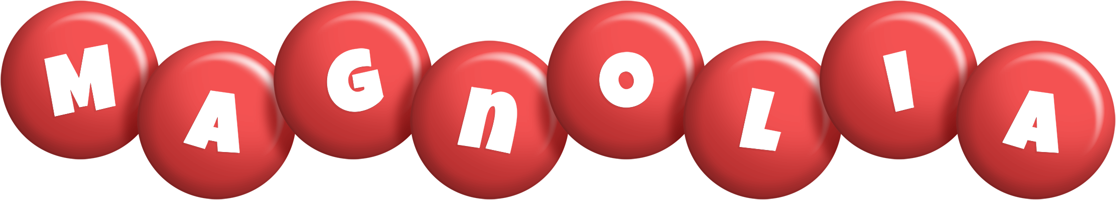 Magnolia candy-red logo