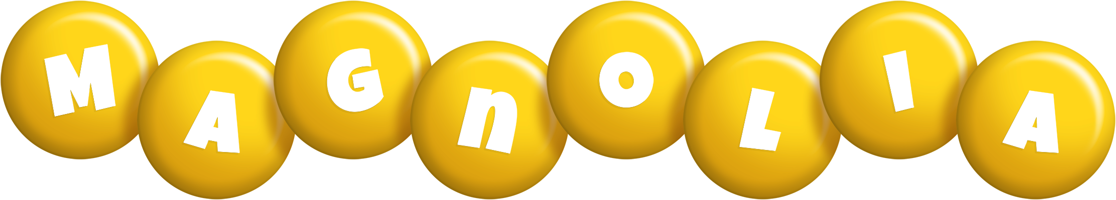 Magnolia candy-yellow logo