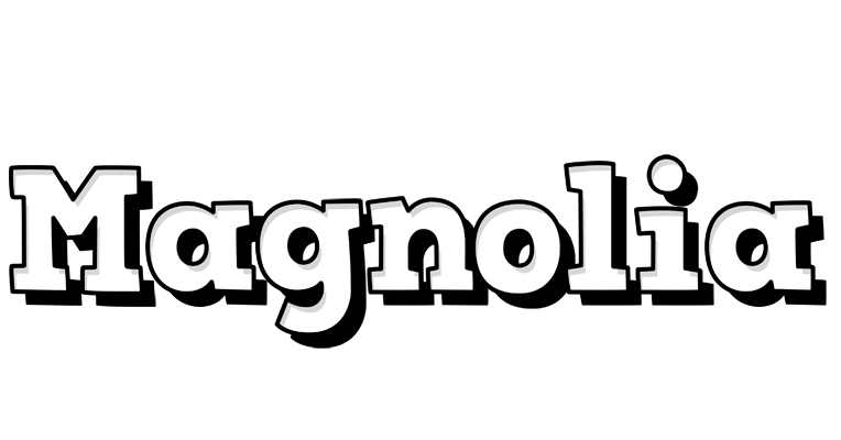 Magnolia snowing logo