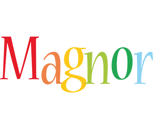 Magnor birthday logo