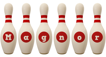 Magnor bowling-pin logo