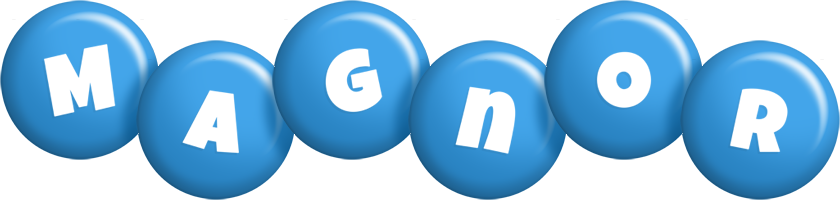 Magnor candy-blue logo