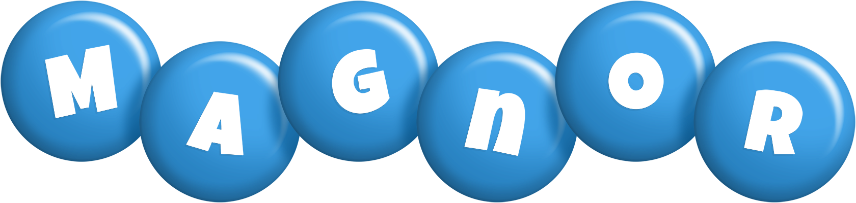 Magnor candy-blue logo