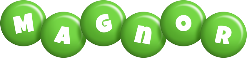 Magnor candy-green logo