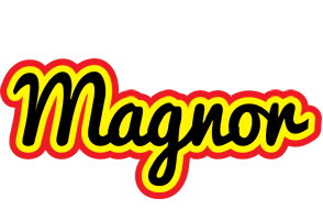 Magnor flaming logo