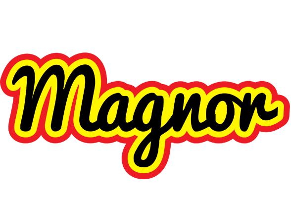 Magnor flaming logo