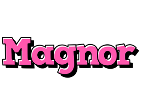 Magnor girlish logo