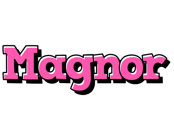 Magnor girlish logo