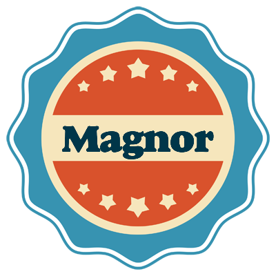 Magnor labels logo
