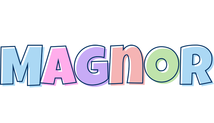 Magnor pastel logo