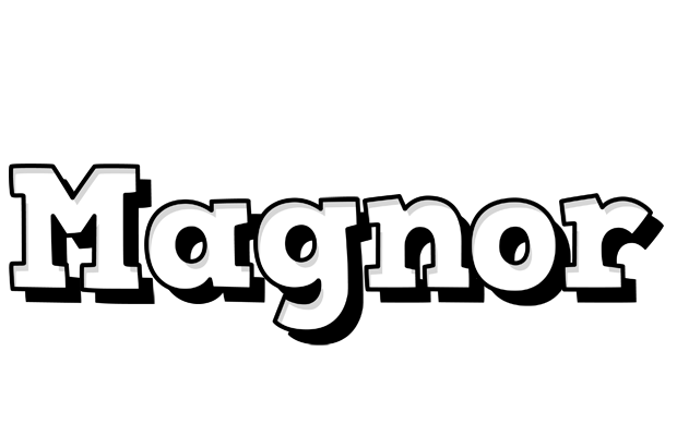 Magnor snowing logo