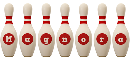 Magnora bowling-pin logo