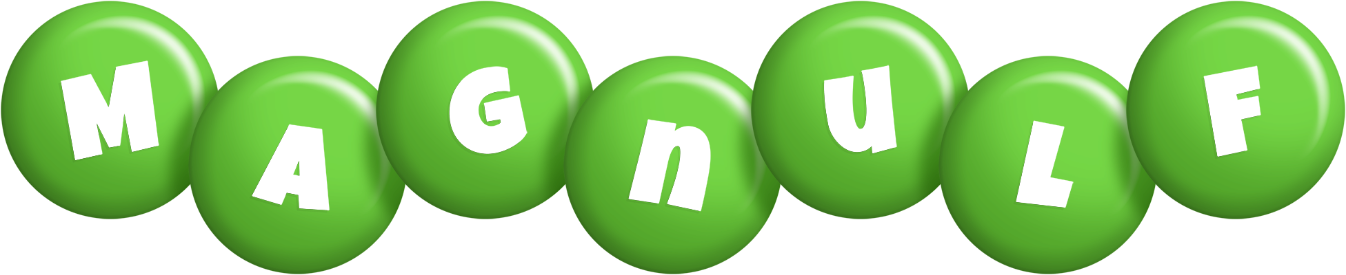 Magnulf candy-green logo