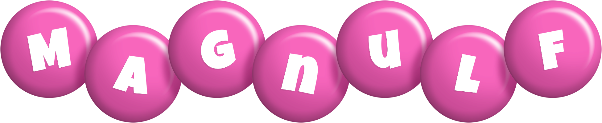 Magnulf candy-pink logo