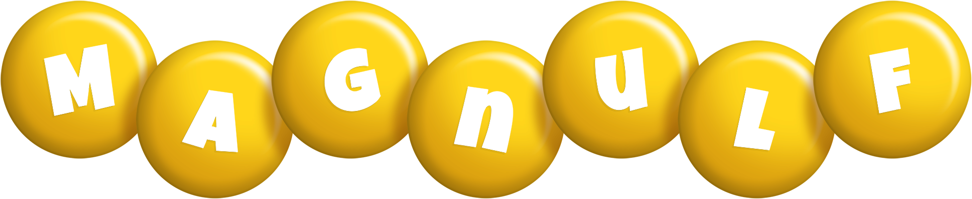Magnulf candy-yellow logo