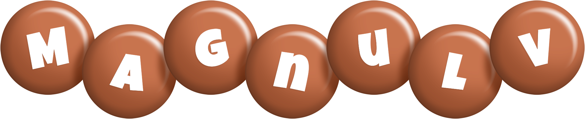Magnulv candy-brown logo