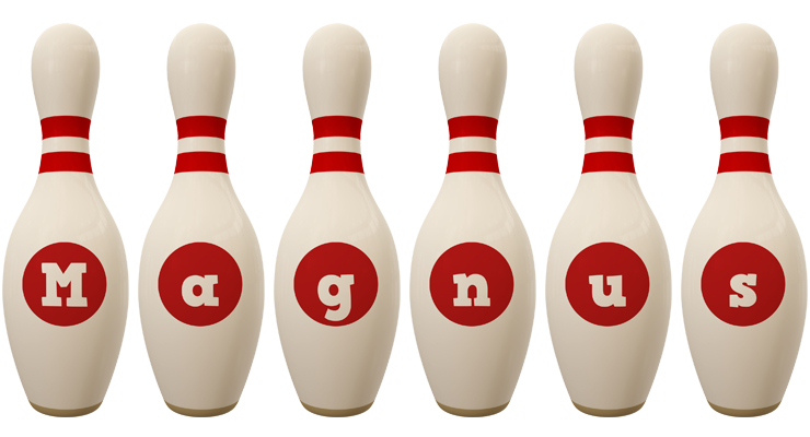 Magnus bowling-pin logo