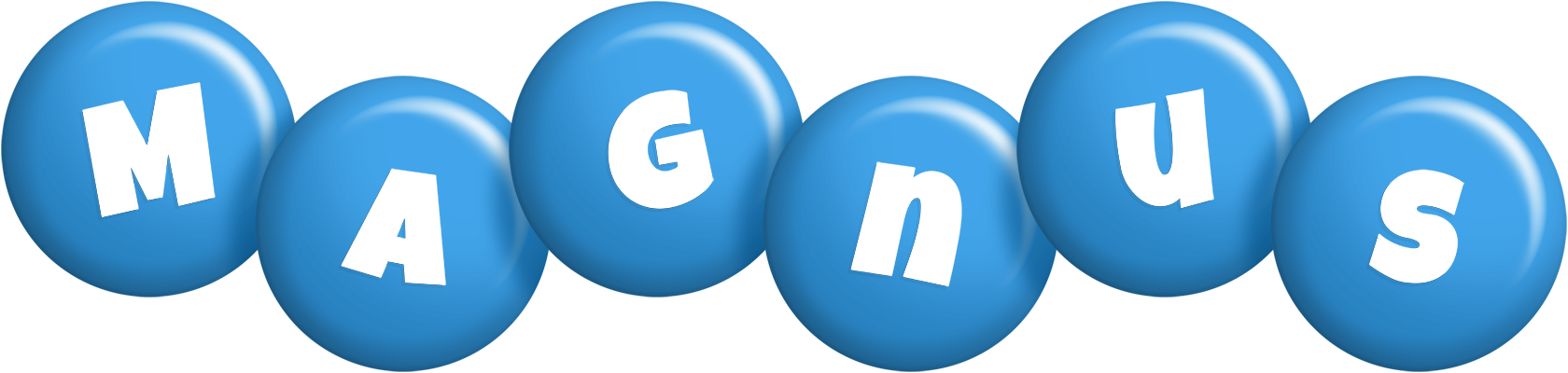 Magnus candy-blue logo