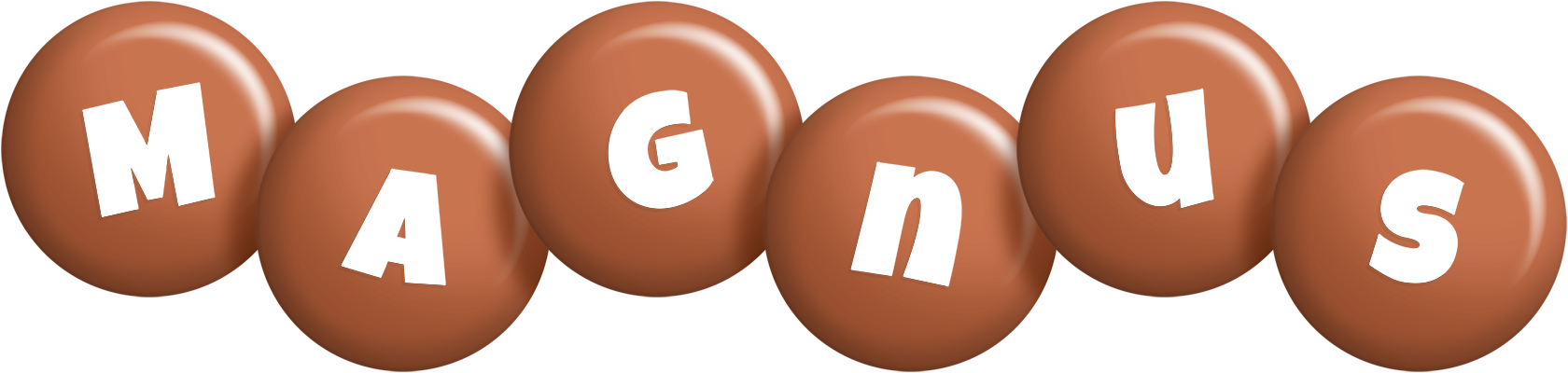 Magnus candy-brown logo