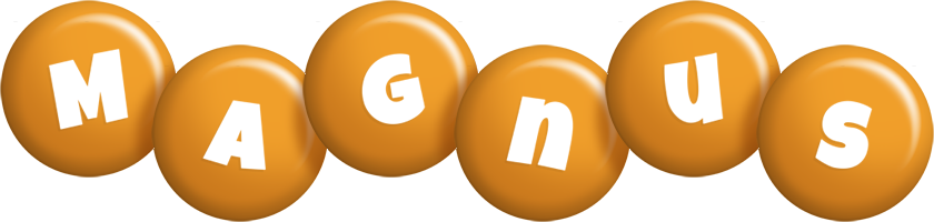 Magnus candy-orange logo