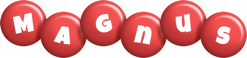 Magnus candy-red logo