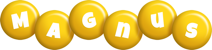 Magnus candy-yellow logo