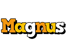 Magnus cartoon logo