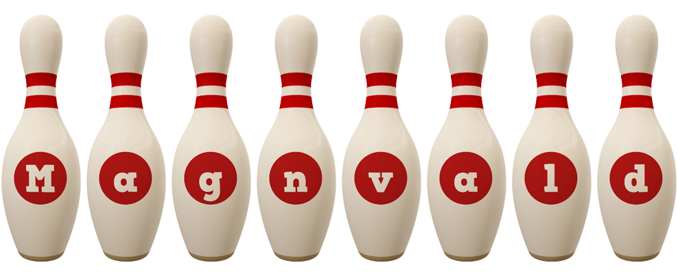 Magnvald bowling-pin logo