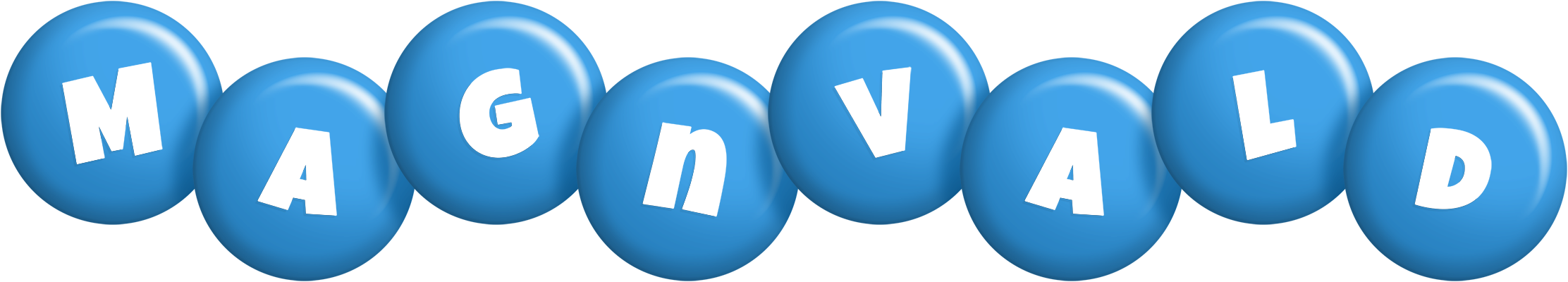 Magnvald candy-blue logo