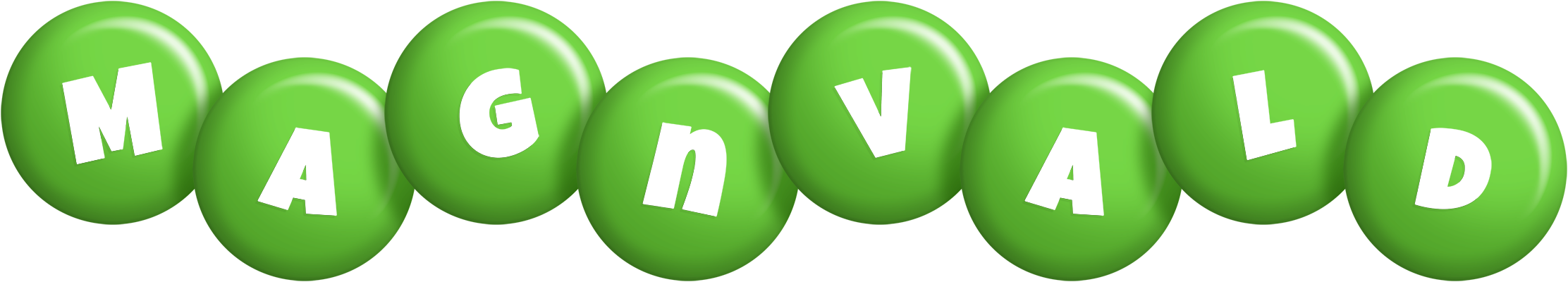 Magnvald candy-green logo