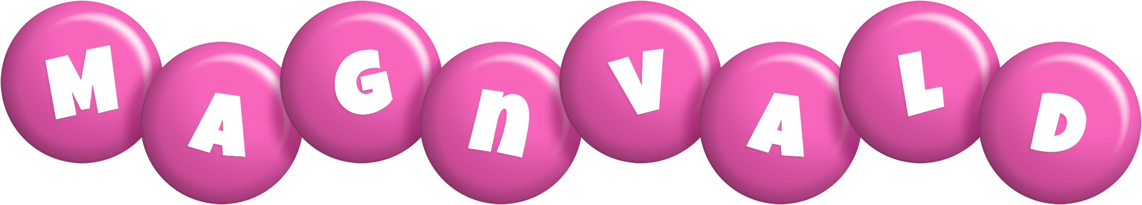 Magnvald candy-pink logo