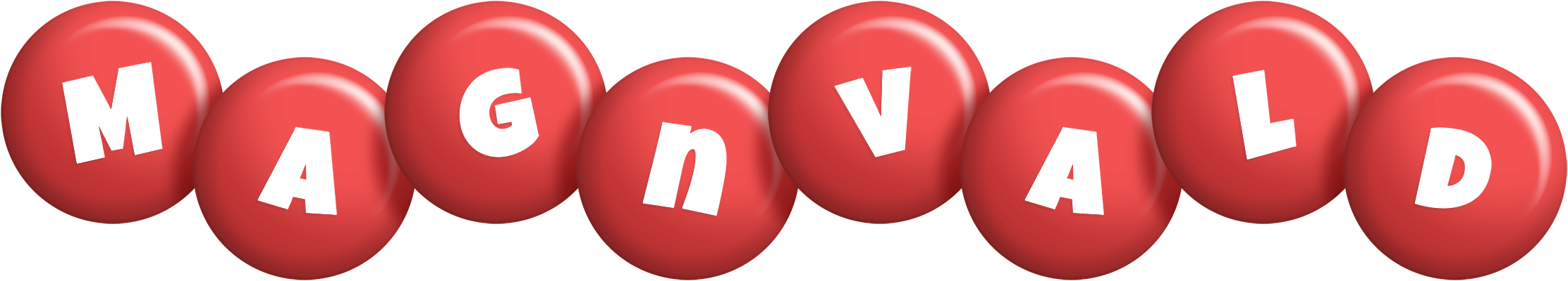 Magnvald candy-red logo