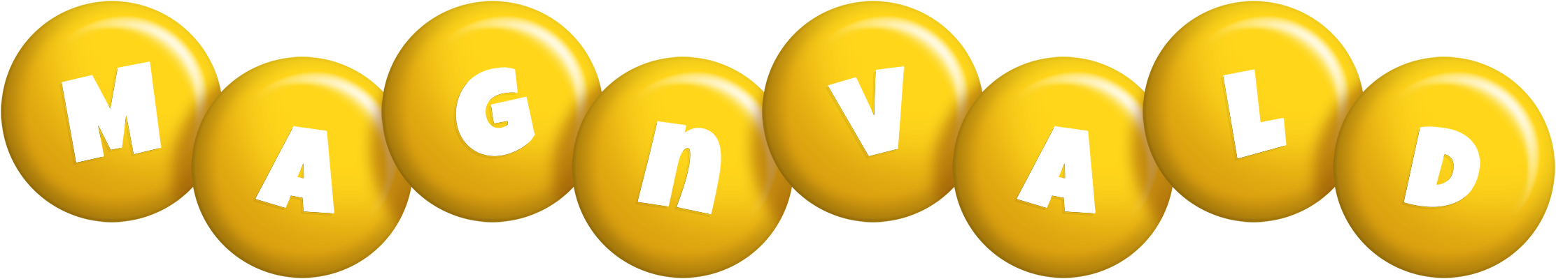 Magnvald candy-yellow logo