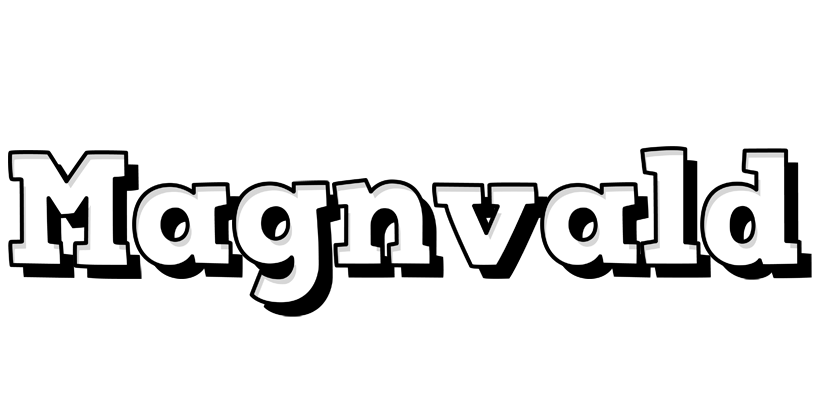 Magnvald snowing logo