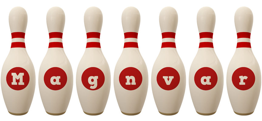 Magnvar bowling-pin logo