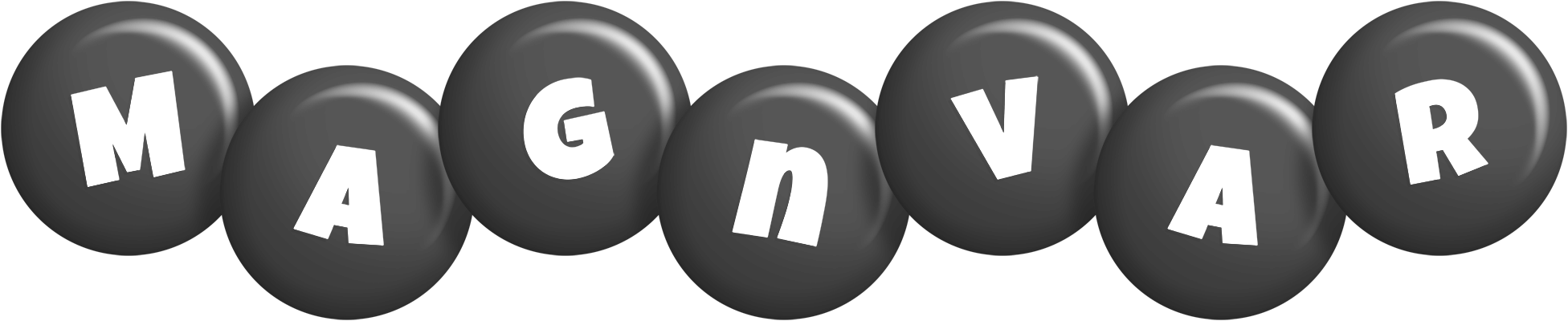 Magnvar candy-black logo