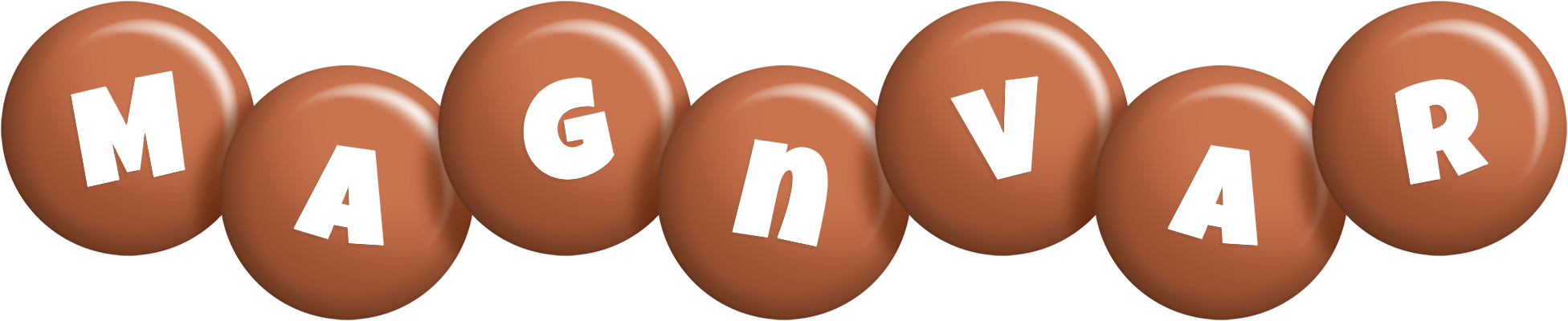 Magnvar candy-brown logo